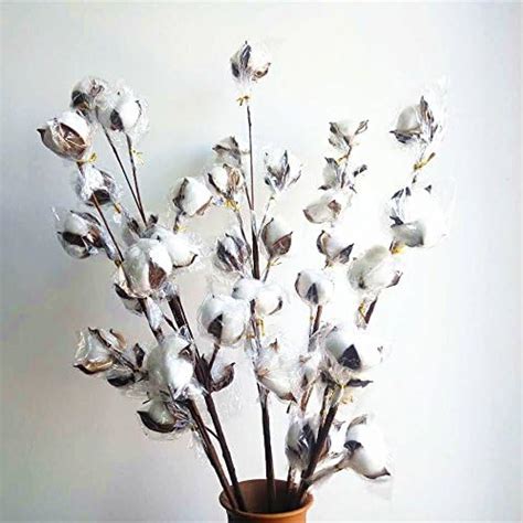 faux cotton stems|amazon faux stems.